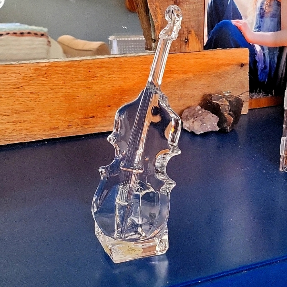 French Crystal Glass Cello